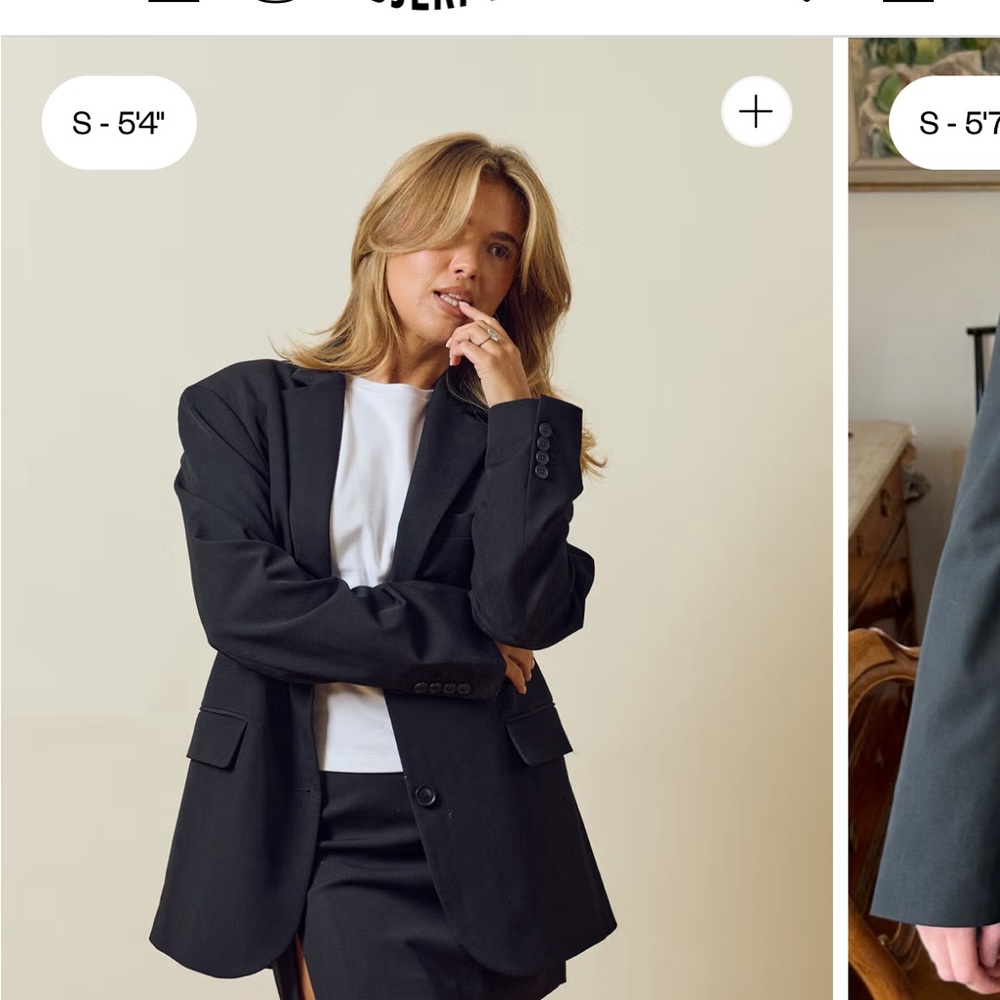Djerf Avenue Charcoal Women's Blazer and matching slacks